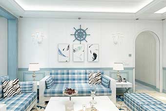 大通地中海风格-客厅